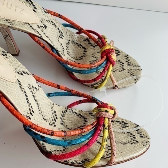 SCHUTZ Rina snake effect leather Sandals - Picture 4 of 10